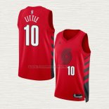 Camiseta Nassir Little NO 10 Portland Trail Blazers Statement 2022-23 Rojo