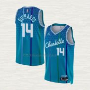 Camiseta Nick Richards NO 14 Charlotte Hornets Ciudad 2021-22 Azul