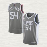 Camiseta Patrick Patterson NO 54 Los Angeles Clippers Earned 2020-21 Gris