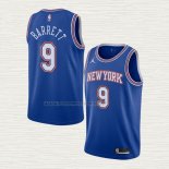 Camiseta RJ Barrett NO 9 New York Knicks Statement 2020-21 Azul