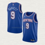 Camiseta RJ Barrett NO 9 New York Knicks Statement 2020-21 Azul