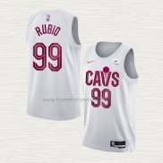 Camiseta Ricky Rubio NO 99 Cleveland Cavaliers Association 2022-23 Blanco