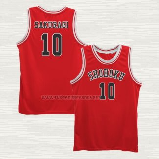 Camiseta Sakuragi NO 10 Shohoku Rojo