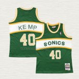 Camiseta Shawn Kemp NO 40 Nino Seattle SuperSonics Retro Historic Verde