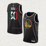 Camiseta Stephen Curry NO 30 Golden State Warriors Slam Dunk Special Mexico Edition 2022 Negro