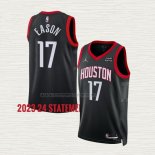 Camiseta Tari Eason NO 17 Houston Rockets Statement 2023-24 Negro