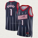 Camiseta Tracy McGrady NO 1 Houston Rockets Ciudad 2021-22 Azul