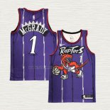 Camiseta Tracy Mcgrady NO 1 Toronto Raptors Classic Edition Violeta