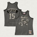 Camiseta Vince Carter NO 15 Toronto Raptors Mitchell & Ness 1994-95 Gris