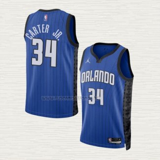 Camiseta Wendell Carter JR. NO 34 Orlando Magic Statement 2022-23 Azul