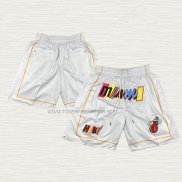 Pantalone Miami Heat Ciudad Just Don 2022-23 Blanco