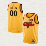 Camiseta Atlanta Hawks Personalizada Ciudad 2021-22 Amarillo