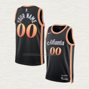 Camiseta Atlanta Hawks Personalizada Ciudad 2022-23 Negro