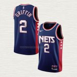 Camiseta Blake Griffin NO 2 Brooklyn Nets Ciudad 2021-22 Azul