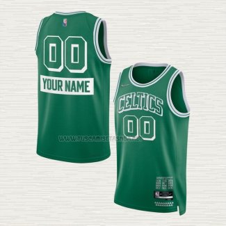 Camiseta Boston Celtics Personalizada Ciudad 2021-22 Verde