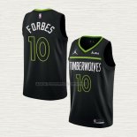 Camiseta Bryn Forbes NO 10 Minnesota Timberwolves Statement 2022-23 Negro