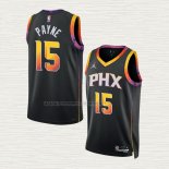 Camiseta Cameron Payne NO 15 Phoenix Suns Statement 2022-23 Negro