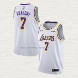 Camiseta Carmelo Anthony NO 7 Los Angeles Lakers Association 2021 Blanco