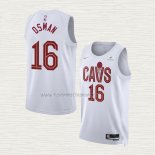 Camiseta Cedi Osman NO 16 Cleveland Cavaliers Association 2022-23 Blanco