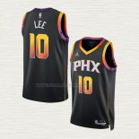 Camiseta Damion Lee NO 10 Phoenix Suns Statement 2022-23 Negro