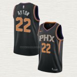 Camiseta Deandre Ayton NO 22 Phoenix Suns Statement 2021 Negro