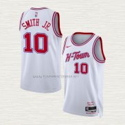 Camiseta Jabari Smith JR. NO 10 Houston Rockets Ciudad 2023-24 Blanco