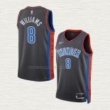 Camiseta Jalen Williams NO 8 Oklahoma City Thunder Ciudad 2022-23 Gris