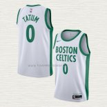 Camiseta Jayson Tatum NO 0 Boston Celtics Ciudad 2020-21 Blanco