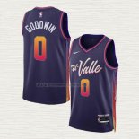 Camiseta Jordan Goodwin NO 0 Phoenix Suns Ciudad 2023-24 Violeta