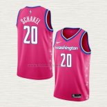 Camiseta Jordan Schakel NO 20 Washington Wizards Ciudad 2022-23 Rosa