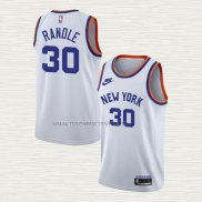 Camiseta Julius Randle NO 30 New York Knicks 75th Anniversary Blanco