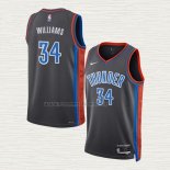 Camiseta Kenrich Williams NO 34 Oklahoma City Thunder Ciudad 2022-23 Gris