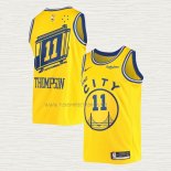 Camiseta Klay Thompson NO 11 Golden State Warriors Classic 2019-20 Amarillo