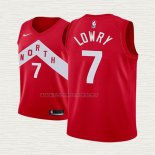 Camiseta Kyle Lowry NO 7 Nino Toronto Raptors Earned 2018-19 Rojo