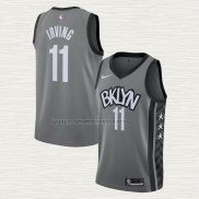 Camiseta Kyrie Irving NO 11 Brooklyn Nets Statement 2019-20 Gris