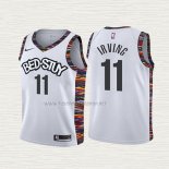 Camiseta Kyrie Irving NO 11 Nino Brooklyn Nets Ciudad 2019-20 Blanco