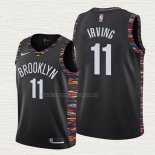 Camiseta Kyrie Irving NO 11 Nino Brooklyn Nets Ciudad 2019-20 Negro