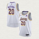 Camiseta Mac McClung NO 20 Los Angeles Lakers Association 2021-22 Blanco