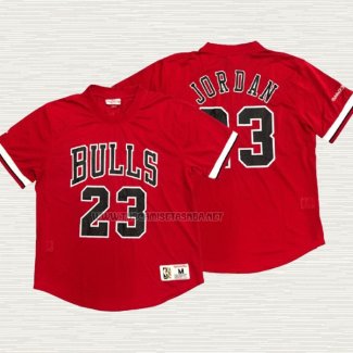 Camiseta Michael Jordan NO 23 Chicago Bulls Manga Corta Rojo2