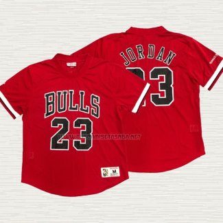 Camiseta Michael Jordan NO 23 Chicago Bulls Manga Corta Rojo2