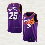 Camiseta Mikal Bridges NO 25 Phoenix Suns Classic 2022-23 Violeta