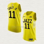 Camiseta Mike Conley JR. NO 11 Utah Jazz Icon Autentico 2022-23 Amarillo
