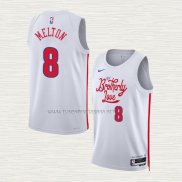 Camiseta NO 8 Philadelphia 76ers Ciudad 2022-23 Blanco De'Anthony Melton