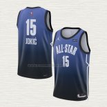 Camiseta Nikola Jokic NO 15 Denver Nuggets All Star 2023 Azul