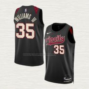 Camiseta Robert Williams III NO 35 Portland Trail Blazers Ciudad 2023-24 Negro