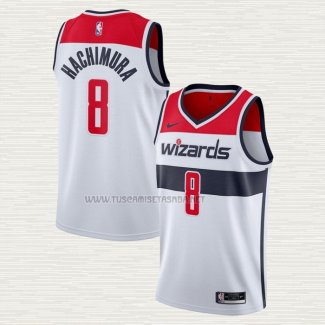 Camiseta Rui Hachimura NO 8 Washington Wizards Association 2020-21 Blanco