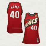 Camiseta Shawn Kemp NO 40 Seattle SuperSonics Retro Historic Rojo