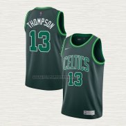 Camiseta Tristan Thompson NO 13 Boston Celtics Earned 2020-21 Verde