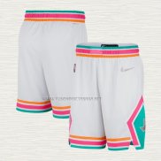 Pantalone San Antonio Spurs Ciudad 2021-22 Blanco