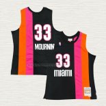 Camiseta Alonzo Mourning NO 33 Miami Floridians Hardwood Classics Throwback Negro